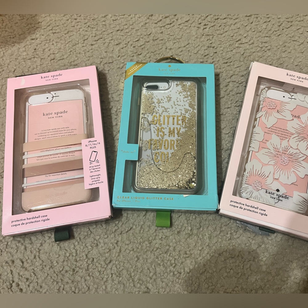 Lot of 3 Kate spade iPhone 7 Plus cases